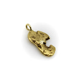 Vintage 22K Gold Nugget Pendant with Pac-Man Resemblance Pendant, Charm Kirsten's Corner