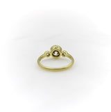 18K Gold Old European Cut Diamond Trilogy Engagement Ring RING Kirsten's Corner