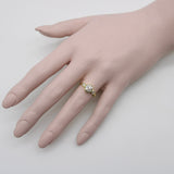 18K Gold Old European Cut Diamond Trilogy Engagement Ring RING Kirsten's Corner