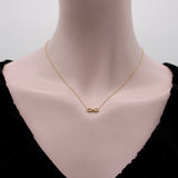18K Gold and Diamond Infinity Necklace jewelry Kirsten's Corner