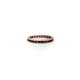 14K Gold Synthetic Ruby Eternity Band RING Kirsten's Corner