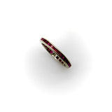14K Gold Synthetic Ruby Eternity Band RING Kirsten's Corner