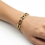 Retro 14K Gold Tiffany & Co. Small Tank Line Bracelet Bracelet Kirsten's Corner