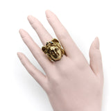 14K Gold Vintage Medusa Ring RING Kirsten's Corner