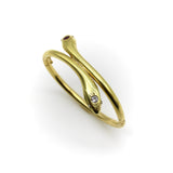 18K Gold Victorian Snake Bracelet with Rubies and Diamonds Bracelet Kirsten's Corner