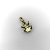Vintage 14K Gold Green Enameled Frog Charm Charm Kirsten's Corner