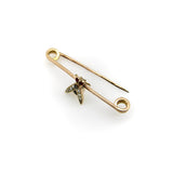 Victorian 9K Gold Fly Pin or Brooch with Diamonds, Rubies, and Sapphire Brooches, Pins Kirsten's Corner