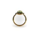 Victorian 14K Gold Egyptian Revival Scarab Swivel Ring jewelry Kirsten's Corner