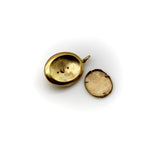 Victorian 14K Gold Locket with Floral Pearl and Enamel Decoration locket Kirsten's Corner