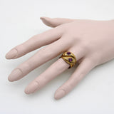 9K Gold Edwardian Snake Ring with Rhodolite Garnets Ring Kirsten's Corner