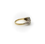 Edwardian 18K Gold and Platinum Sapphire and Diamond Ring Ring Kirsten's Corner