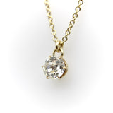0.60 Carat Antique Old European Cut Diamond and 14K Gold Necklace jewelry Kirsten's Corner