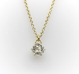 0.60 Carat Antique Old European Cut Diamond and 14K Gold Necklace jewelry Kirsten's Corner