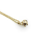 0.60 Carat Antique Old European Cut Diamond and 14K Gold Necklace
