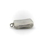 Sterling Silver Georgian Rectangular Vinaigrette with Bas Relief Clover Objects of Vertu Kirsten's Corner