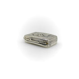 Sterling Silver Georgian Rectangular Vinaigrette with Bas Relief Clover Objects of Vertu Kirsten's Corner