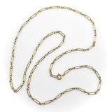 Victorian 14K Gold 28.5” Paperclip Link Variation Chain Chain Kirsten's Corner