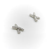 Vintage Paloma Picasso for Tiffany & Co. Platinum and Diamond Kiss Earrings jewelry Paloma Picasso for Tiffany & Co.