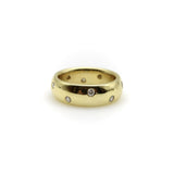 Contemporary 18K Gold Diamond Etoile Donut Band ring Kirsten's Corner