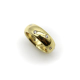 Contemporary 18K Gold Diamond Etoile Donut Band ring Kirsten's Corner
