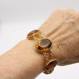 Victorian 14K Gold and Citrine Gemstone Bracelet Bracelet Kirsten's Corner