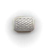 Sterling Silver Georgian Octagonal Vinaigrette with Engraved Latticework Objects of Vertu Kirsten's Corner