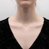 Contemporary 18K Gold Rose Cut Diamond Star Pendant Necklace Necklace Kirsten's Corner