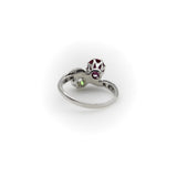 Platinum Edwardian Diamond and Ruby Toi et Moi Ring Ring Kirsten's Corner