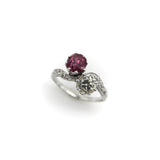 Platinum Edwardian Diamond and Ruby Toi et Moi Ring Ring Kirsten's Corner
