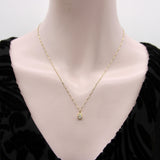 Vintage Twisted Baby Curb Link Chain in 14K Gold