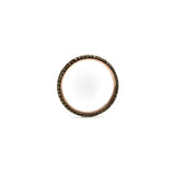 Vintage Micro Pave Cognac Diamond Eternity Band in 10K Gold with Rhodium Finish