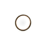 Vintage Micro Pave Cognac Diamond Eternity Band in 10K Gold with Rhodium Finish ring Kirsten's Corner
