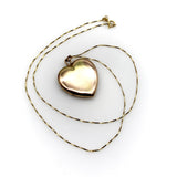 Victorian Heart Locket in 14K Rose Gold with Diamonds locket Kirsten's Corner