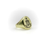 Victorian 14K Gold Signet Ring with “Spiritus Gladius” Motto Ring Kirsten's Corner