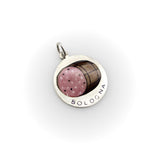Vintage 800 Silver Hand Enameled Baloney Charm from Bologna Kirsten's Corner