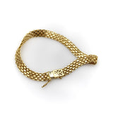 Vintage Woven 18K Gold Italian Bismark Bracelet Bracelet Kirsten's Corner