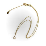 Dangling Pear Shape Champagne Rose Cut Diamond on 14K Gold Chain Necklace Kirsten's Corner