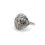 Art Deco 14K White Gold Order of the Eastern Star Diamond Ring