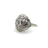 Art Deco 14K White Gold Order of the Eastern Star Diamond Ring ring Kirsten's Corner