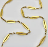 18K Gold Victorian Alternating Link 18” Chain jewelry Kirsten's Corner