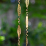 18K Gold Victorian French Alternating Link 24 3/4” Chain jewelry Kirsten's Corner