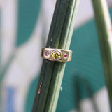 14K Gold Fancy Yellow and Pink Diamond Ring Ring Kirsten's Corner
