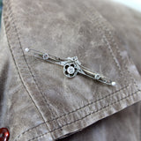 Russian Pre-Revolutionary 14K Gold Diamond Bar Pin Brooches, Pins Kirsten's Corner