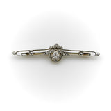 Russian Pre-Revolutionary 14K Gold Diamond Bar Pin Brooches, Pins Kirsten's Corner