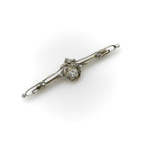 Russian Pre-Revolutionary 14K Gold Diamond Bar Pin Brooches, Pins Kirsten's Corner