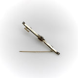 Russian Pre-Revolutionary 14K Gold Diamond Bar Pin Brooches, Pins Kirsten's Corner