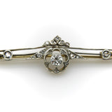 Russian Pre-Revolutionary 14K Gold Diamond Bar Pin Brooches, Pins Kirsten's Corner