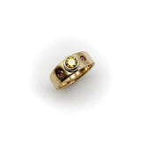 14K Gold Fancy Yellow and Pink Diamond Ring Ring Kirsten's Corner