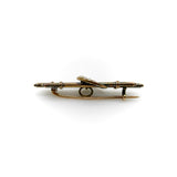 Victorian 15K Gold Crescent Moon Brooch with Seed Pearls jewelry Kirsten's Corner