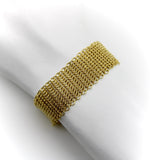18K Gold Elsa Peretti Tiffany & Co. Somerset Mesh Bracelet with Sevillana Toggle Bracelet Kirsten's Corner